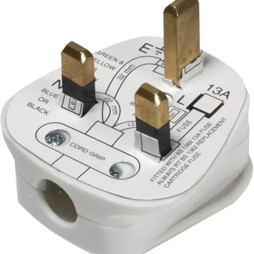 Fiche secteur 220V 3Pin + Fusible