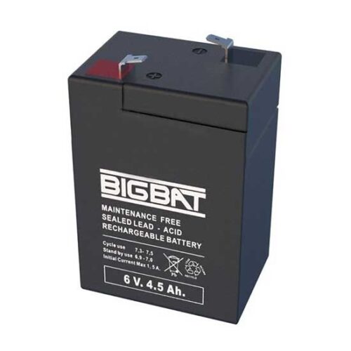 Batterie rechargeable ACID 6V 4.5Ah BIGBAT