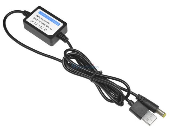 Cable USB convertisseur de puissance, 5V à 12V, 1A