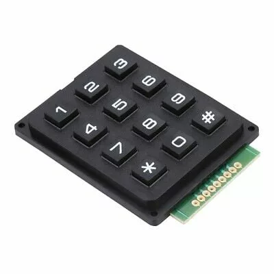 Clavier 3x4 matrix noir 12 boutons