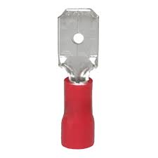 Cosse Fiche Male Rouge MDD1.25-250