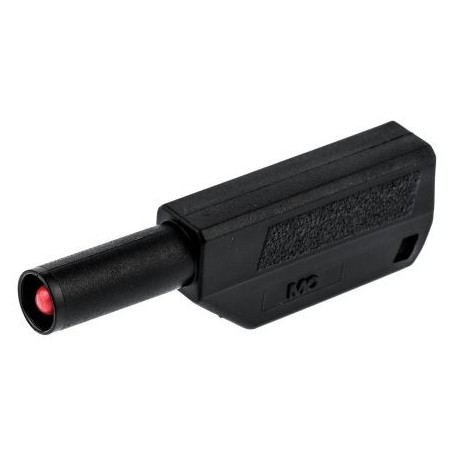 Fiche Banane Sécurisé Male 4mm Noir