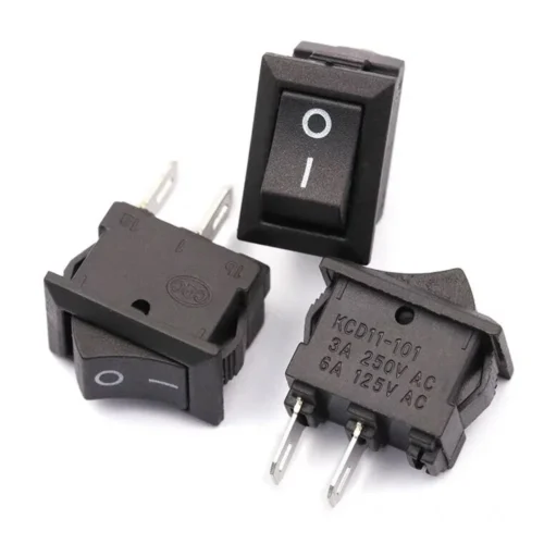 Interrupteur à bascule marche arrét KCD11 2Pin 3A-250V NOIR