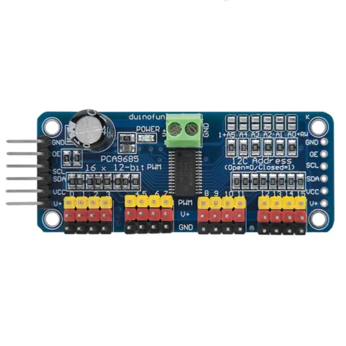 Pilote de servomoteurs PWM 12 Bits - 16 canaux PCA9685
