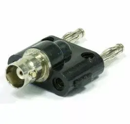 Adaptateur PTL-2156 BNC Femelle - 2 connecteurs male 4 mm