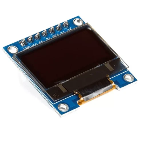 Ecran OLED Blanche 0,96" + SPI  7PIN ( Avec VCC GND)