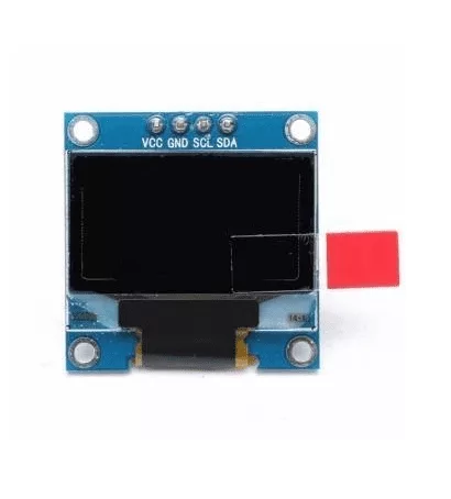 Ecran OLED Bleu 0,96” + I2C SSD1306 4pin (Avec VCC GND)