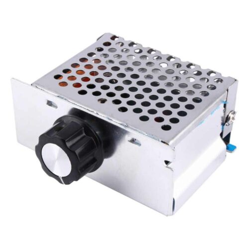 Régulateur de tension à Thyristor 4000W + Cage ALU Vin=220VAC Vout=0-220VAC