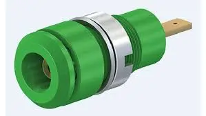 Connecteur Femelle de fiche banane 2 mm vert