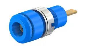 Connecteur Femelle de fiche banane 2 mm bleu