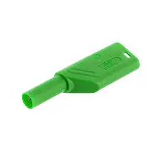 Fiche banane male sécurité 4 mm vert