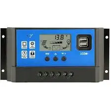 Contrôleur de charge solaire PWM 12V/24V 10A
