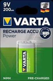 Pile rechargeable 9V VARTA 200mAh